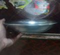 3 Pcs Round Deep Plates Steel Tasra 9 inches 90ml. 