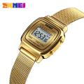 Skmei New Women Fashion Watches Simple Stainless Steel Watch Ladies Digital Waterproof Wristwatches Female Clock 1901. 