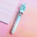 Multicolor Pen Eco-friendly 10 Colors Cartoon 0.5 mm Shuttle Pen. 