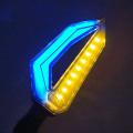 4 pcs Universal Motorcycle bike DRL INDICATOR WITH FLOW LIGHT Lava Style. 