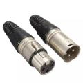 Male Female 3 Pin Xlr Mic Connector 2 Pcs, For Audio Microphone Cable Connector Best Price in Pakistan. 