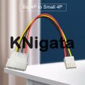 【BIGSALE】 20cm 4-pin Big to Small Power Cable Metal Floppy Drive Power Cord for Computer PC. 