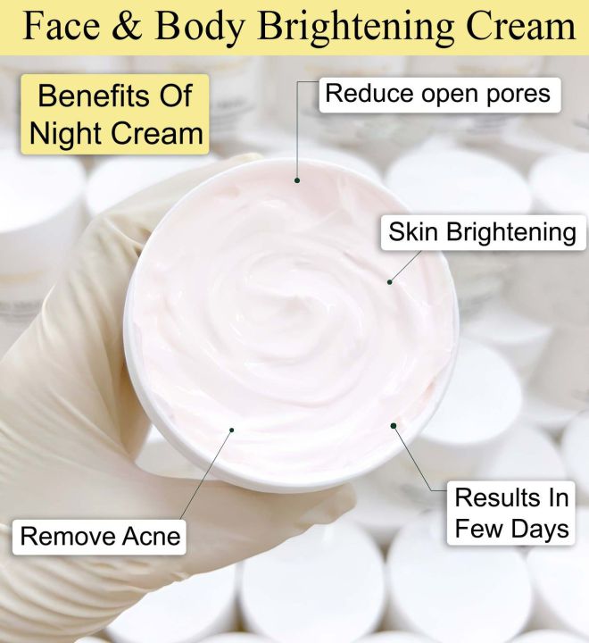 Health Healer Whitening Night Cream: Brightening & Clarifying for All Skin Types – Deep Care for Men & Women