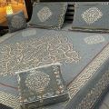 4PC-VELVET-JACQUAD-BEDSHEETS / FANCY-BEDSHEETS / VELVET-BEDDING-SET - Bed sheet - bedsheet king size | Available at FANZA. 