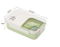 Kids Lunch Box With Spoon Lunch Box Microwavable Portable Bento Box Child's Student Adults Food Containers Fashion Rectangle Grids. 