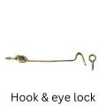 Hook and Eye Lock / Hook Latch with Eye, Barn Lock for Door and Windows.. 