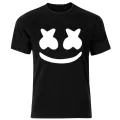 BLACK Marshmallow Printed Tshirt For Men. 