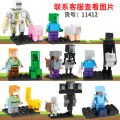 kids Toys11412 Minecraft Doll Toy Series Entity 303 Iron Puppet Steve Assembled Doll Animal Building Blocks Toy Bag Children birthday GIFT. 