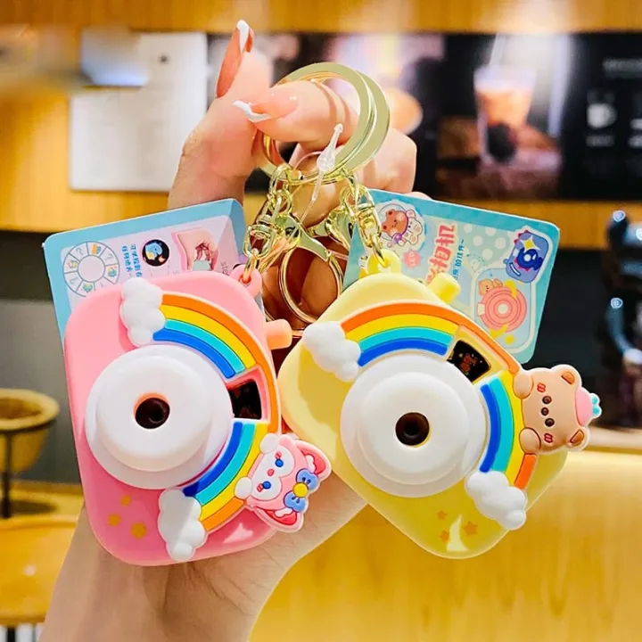 Mini Projector Camera Keychain with Cartoon Character Designs – LED ...