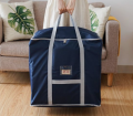 Large Capacity Storage Bags Clothes Blankets Closet Organizer Moving Tote Bag Zipper Durable Handbag Luggage Pack Size: 23x19x23 (LxWxH). 