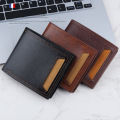 3 Folding Money Clip for Men Short PU Wallet Business Card Holder Driver's License Package Cash on Delivery Items Male Purse. 