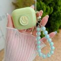 【Solo Yolo】Simple Green Smiley Silicone Case For Airpods Pro 2 1 Wireless Bluetooth Earphone Cases For Air pods 3 Fundas Candy Wrist chain. 