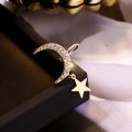 Gold Star Moon Non-Piercing Ear Clip Earrings For Women Simple Fake Cartilage Ear Cuff Jewellry Clip Boucle D'oreille. 