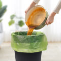 100Pcs Mugwort Anti-Mosquito Trash Bag Large Thickened Household Kitchen Garbage Bag Portable Portable Drawstring Garbage Bag. 