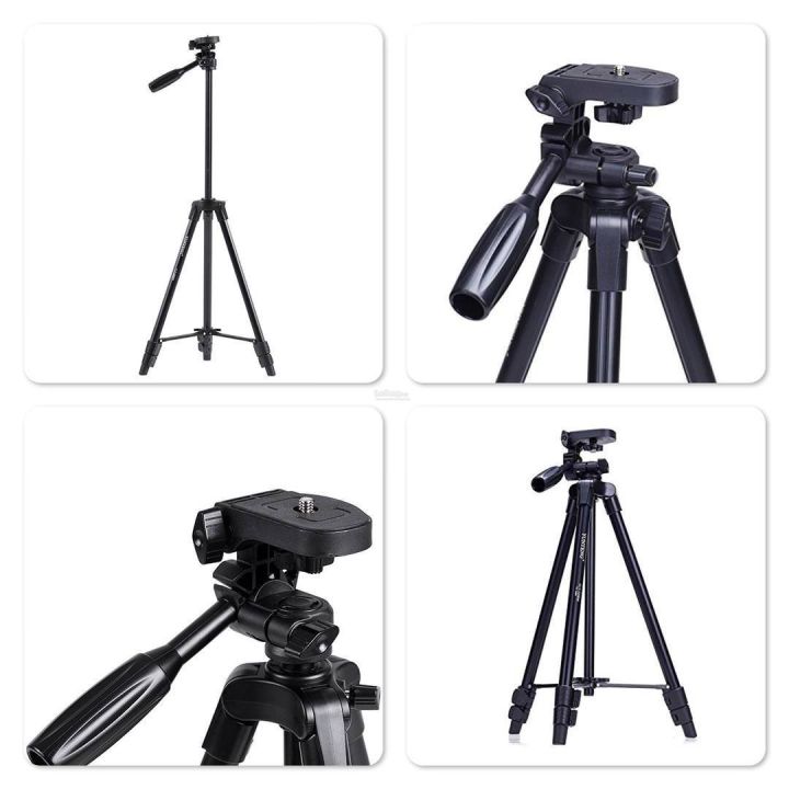 YUNTENG%20VCT%205208%20RM%20Aluminum%20Extendable%20Tripod%20with%203-Way%20Head%20and%20Bluetooth%20Remote%20for%20Camera%20and%20Mobile%20-%20Image%208