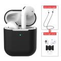 3 pcs/set For Apple AirPods 2 Wireless Charger Protective Silicone Case Cover Accessories. 