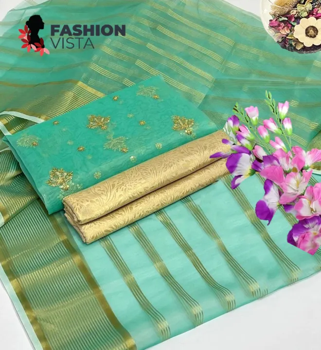 Fashion%20Vista%20Pure%20Organza%20Bunch%203%20PC%20Unstitched%20Suit%20With%20Organza%20Zari%20Lining%20Dupatta%20and%20Maysori%20Trouser%20-%20Unstitched%20Fabric%20For%20Women%20-%20Dress%20For%20Girls%20-%20Dress%20For%20Women%20-%2006%20Colors%20-%20Image%209
