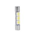 10Pcs 3-SMD 29-30mm 6641 Fuse LED Bulb Vanity Mirror Light Sun Visor L Auto. 