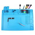 Soldering Mat Silicone Insulation Work Mat Heat Resistant 932°F Work Bench For Repairing Computer Phone Electronics Watch Laptop Soldering Station Hot Air gunn. 