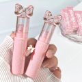 1 Piece Bow Mirror Water Lip Gloss Waterproof Lasting Non-stick Cup Jelly Lipstick Make-up. 