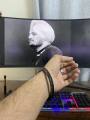 URBUN Sidhu Moose wala 295 Legends Never Die Original Metal And Premium Quality Titanium Hand Kara For Boys Black & Bold. 