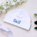 Personalised Baby Hat With Any Name in Almost Any Colour, Custom Embroidered Gift Monogram Baby Beanie Infant Hat. 