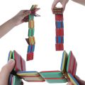 2022 New Flipo Flip Colorful Flap Wooden Ladder Change Visual Illusion Novelty Decompression Children's Fidget Toy Gift. 