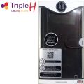 Triple H Samsung S9 Plus Case Luxury Leather Flip Cover Mate Black S9+ Wallet Card Cover Designed In London Original UU. 