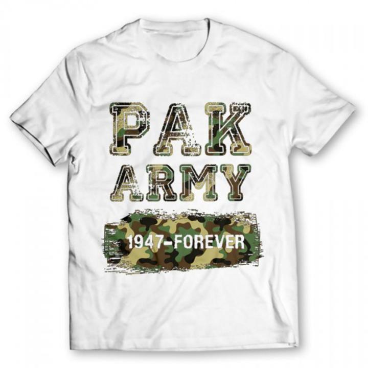 Pak Army Printed Customized T-Shirt for Boys and Girls