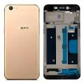 Oppo A57 Casing Complete Metal Housing Full Body Casing Replacement Parts Case With Side Volume Buttons ( Middle Frame Plate And Back Frame) - Gold. 