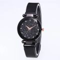 Girls Dio.r Watch Magnetic Buckle Ladies Wristwatch Women Fashion Starry Sky Magnetic Mesh Steel Strap Chain Girl Clock Waches. 