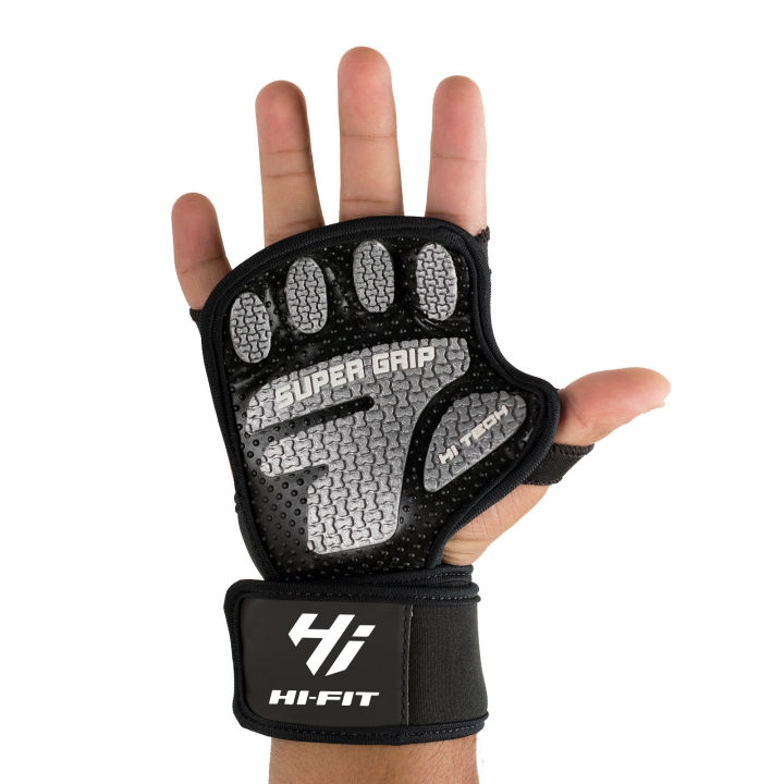 Weightlifting%20Super%20Grip%20Gym%20Gloves%20for%20Workout,%20with%20Wrist%20Support%20Gym%20Fitness%20Exercise%20Hi-Fit%20-%20Image%203