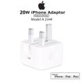 GENUINE Apple iPhone 20w Adapter USB-C Fast Charger Official Mercantile Dock 100% Original For Apple iPhone/iPad/iMac. 