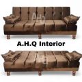 Costumize A.H.Q interior Sofa kam Bed unique style pure Imported Fabric 12 years guarantee of foam low price quality product. 