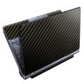 Universal Laptop Back Skin Carbon Fiber Texture - Black. 