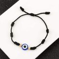 Blessed 2Pcs Evil Eye Bracelet Women Handmade Black Red Rope Wristband Couple Lucky Friendship Weaving Adjustable Bangle Jewelry. 