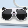 Silicone Frame Panda Sunglasses Fashion Children Sunglasses Anti-UV Kids Sun Glasses for Girls. 