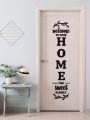 3D Welcome to our HOME Family Wooden Wall Art I Hanging design Laser Cut Decorative Gift Stylish I Wooden Wall Hanging for bedroom I DIY Design Decoration Piece for Home Decor I Offices and for Gift Items Premium Quality. 