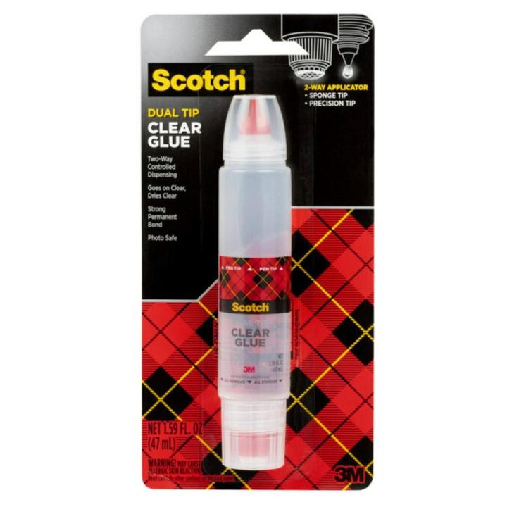 Scotch Clear Glue Stick in 2-way Applicator 6050. 1.6 oz (50gr). 1 stick/SSC