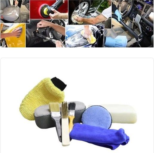 Car Wash Kit Complete Detailing Bundle / Best for Washing Car, Jeep, Truck, Motorcycle (Set of 08 Pcs)