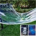 Heavy Duty Waterproof Very Tick Plastic Cover Sheet Windproof, Used for balconies & other outdoor activities, Won't block your view,Whether it rains, snows or other bad weather, You can enjoy your leisure time under its protection. 