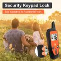 Dog Training Collar - Dog Training Anti Bark Collar with Remote Control - Sound & Vibration - Training Modes with Safety Lock & Flashing Light - USB Rechargeable IP67 Waterproof - Over 1000FT Remote Range for All Dogs. 