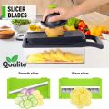 16 in 1 Multifunctional Nicer Dicer Vegetable Cutter, Veggie Chopper & Slicer Cucumber , Potato , Onion & Cheese Cutter, Garlic Grater, Egg Separator, Carrot Crusher All-in-One Chopper Machine. 