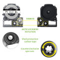 1PK Label Tape SS12KW SS18KW 12mm 18mm Labeling Ribbon Compatible EPSON Labelworks LW-400 LW-300 LW-700 LC-4WBN9 Label Printer Absurd Zon. 