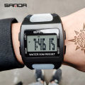 SANDA Brand New Original Hot Sale Men's Casual Watch Brand LED Digital Watch Luminous Fashion Luxury Waterproof Quartz Watch Outdoor Multi-function Watch. 