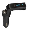 G7 Car Kit Bluetooth Handsfree FM Transmitter, LED Display Fast USB Charger, Wireless Radio Bluetooth Adapter, Car Accessories. 