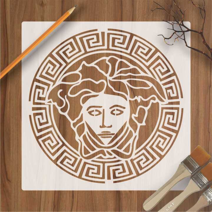 Versace  Reusable Stencil Airbrush Painting Wall Art DIY Home Decor Scrap booking Album Crafts