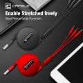 Cafele Retractable 3 in 1 Usb Cable For iPhone Micro USB Type C Cable Fast Charging Portable Cable lighting usb c. 