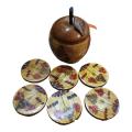 Wooden Tea Coaster, Creative Scenery Art Tea Coaster, Tea Coaster.. 