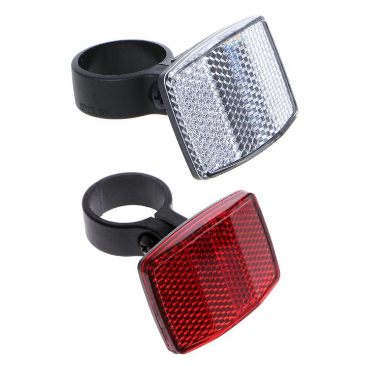 Bicycle Bike Handlebar Reflector Reflective Front Rear Warning Light Safety Lens Bike Reflectors Bicycle Safety Reflectors